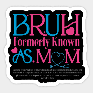 Mama Mom Mommy Nurse RN,Nurse Mom for Mothers, Mothers Day Gift For Nurse, My Mom is a Nurse ,for Mom Nurse Sticker